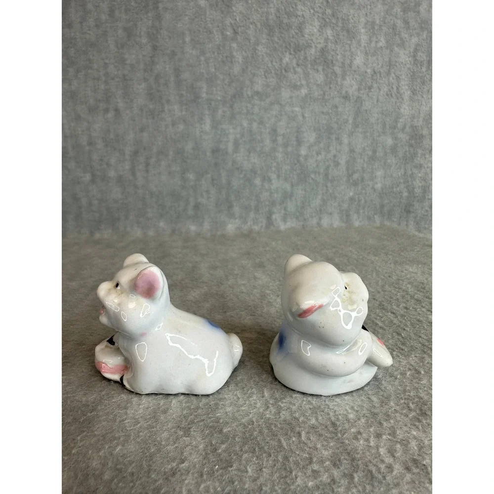 Vintage Ceramic‎ Pair of Pigs Figurines Cute Farm Animals Decor